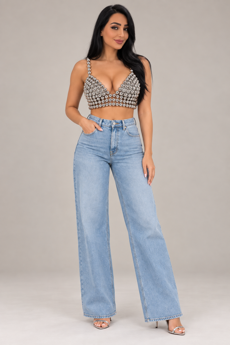 Silver Pearl Top